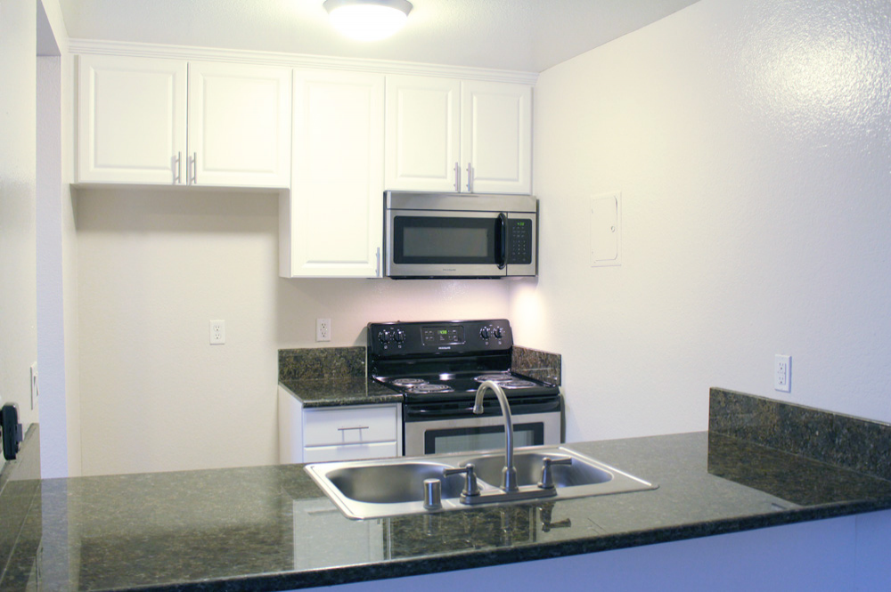 This image is the visual representation of Studio apartment 2 in Huntington Creek Apartments.